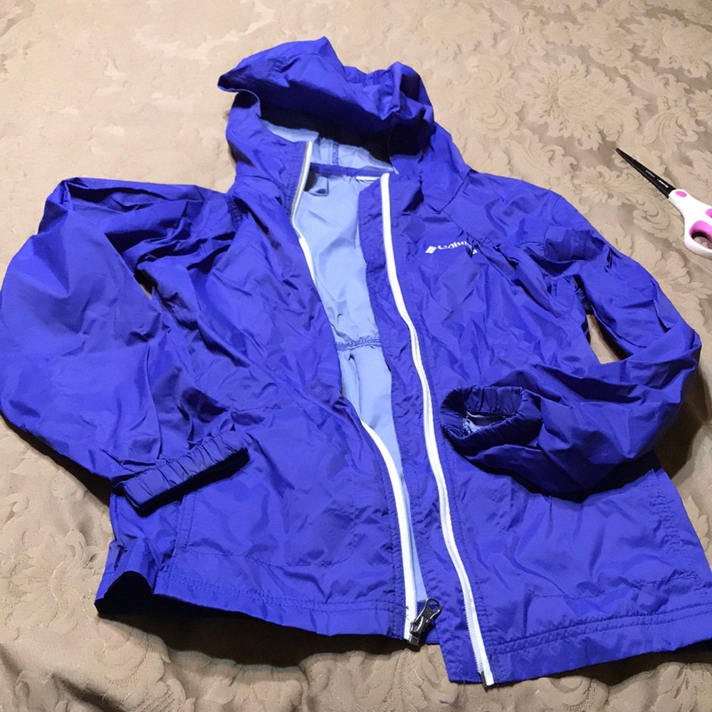Purple Columbia rain jacket